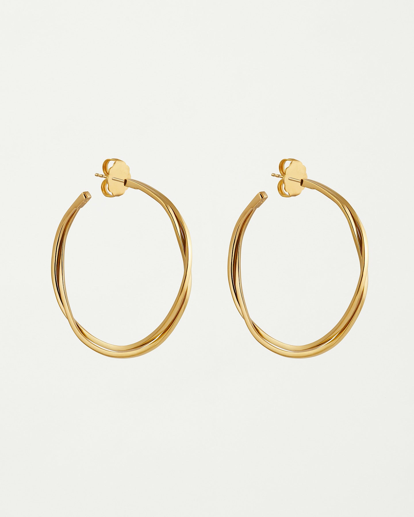 KIRA KIRA thin 18K Gold plated Hoops