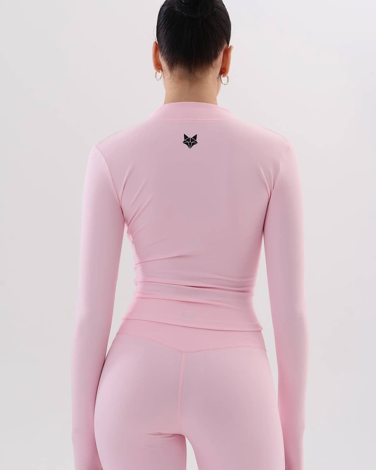 Umi zip flare top - rose