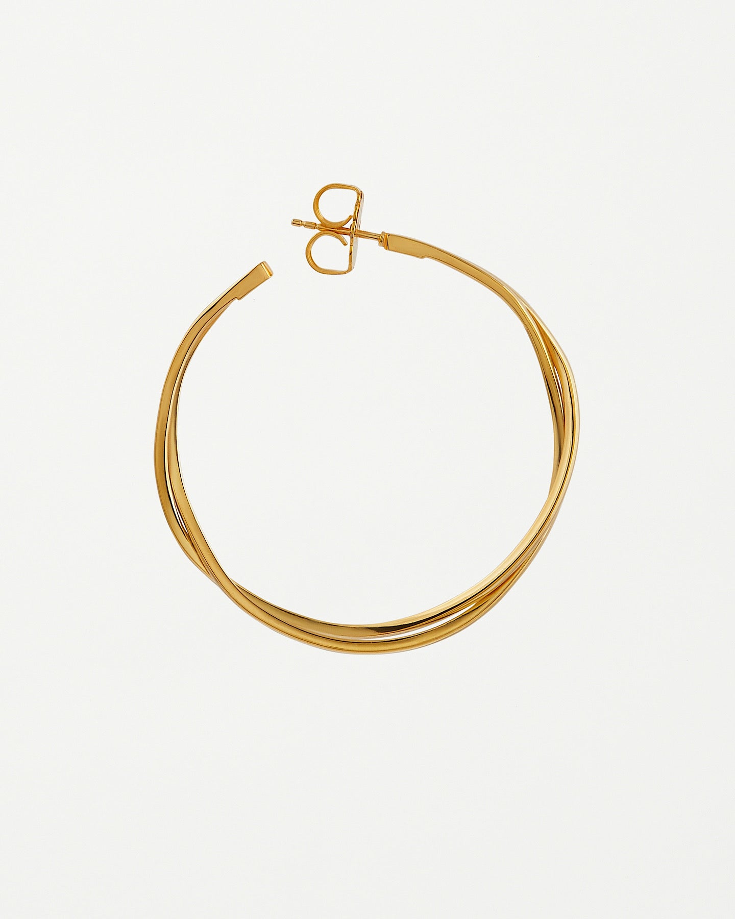 KIRA KIRA thin 18K Gold plated Hoops