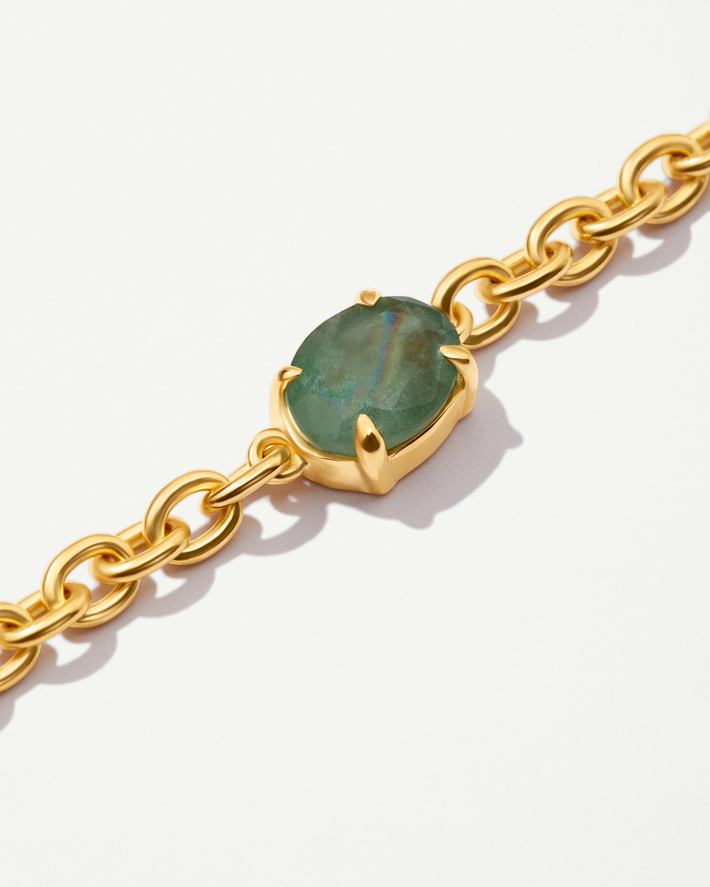 CANDY 18K gold plated choker with mint kyanite