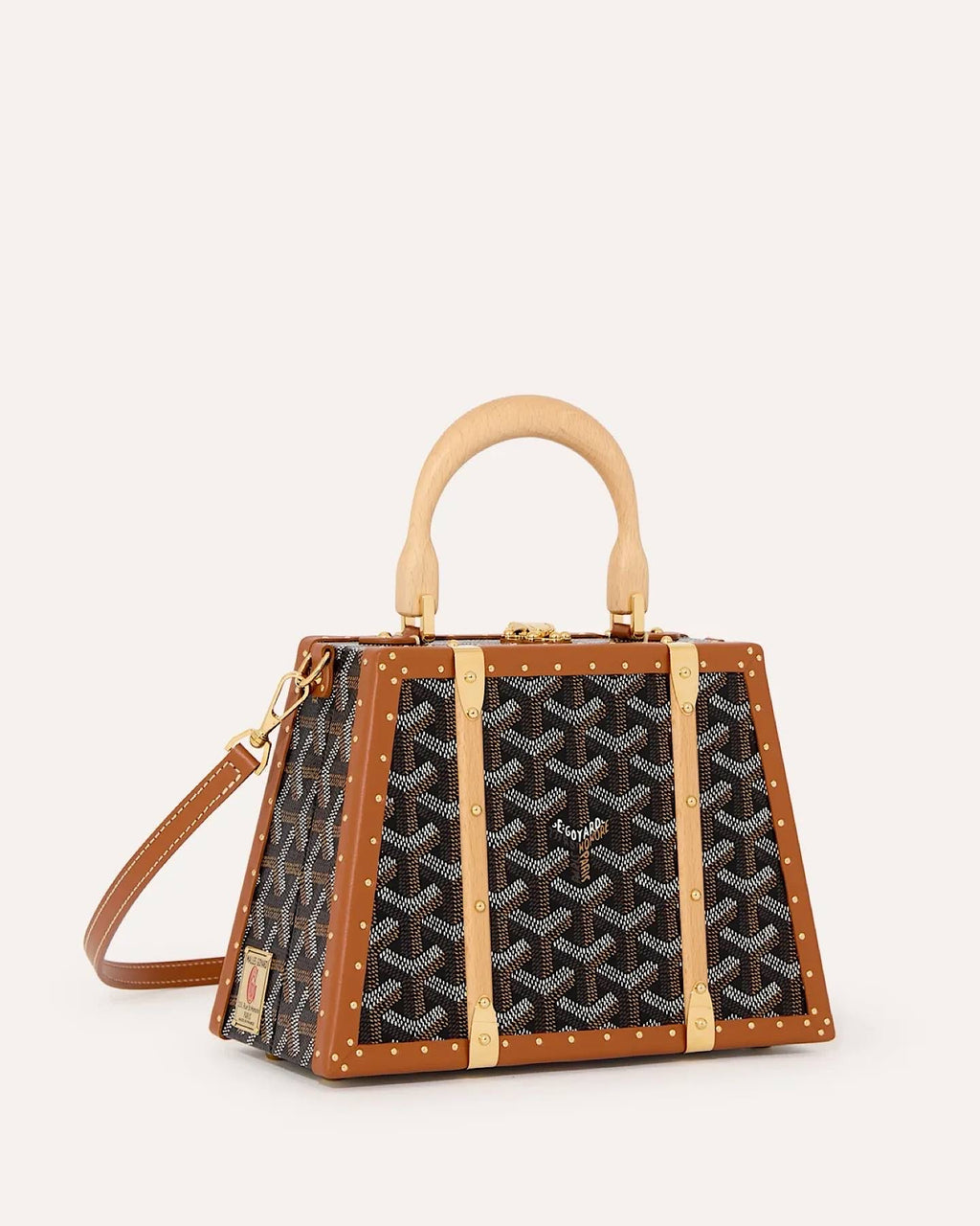 Goyard Saigon Mini Trunk Bag 3N in Goyardine canvas