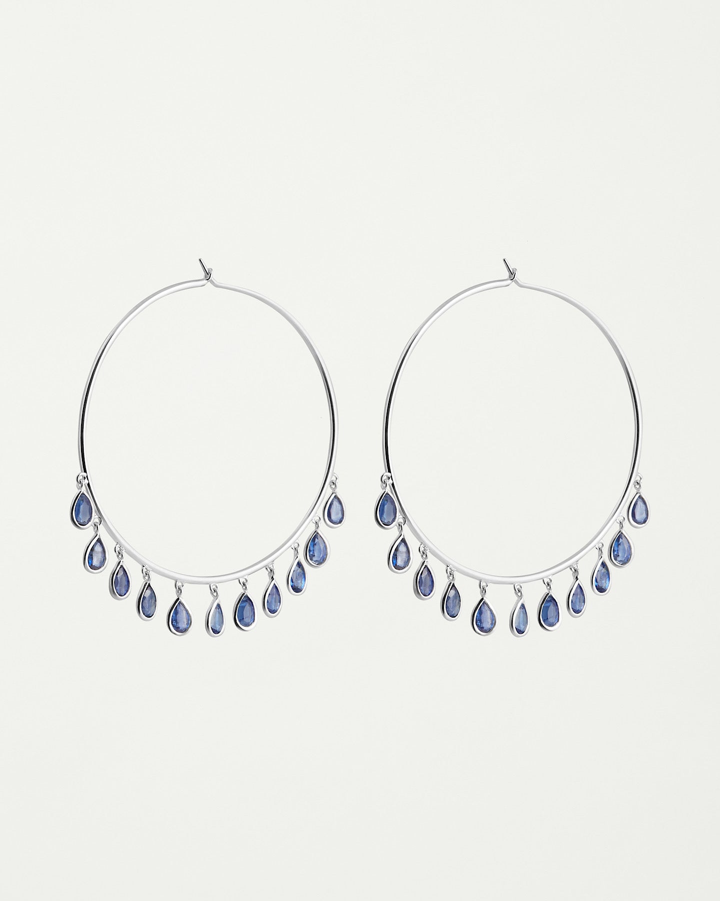 RATU Silver Earrings with Blue Kyanites