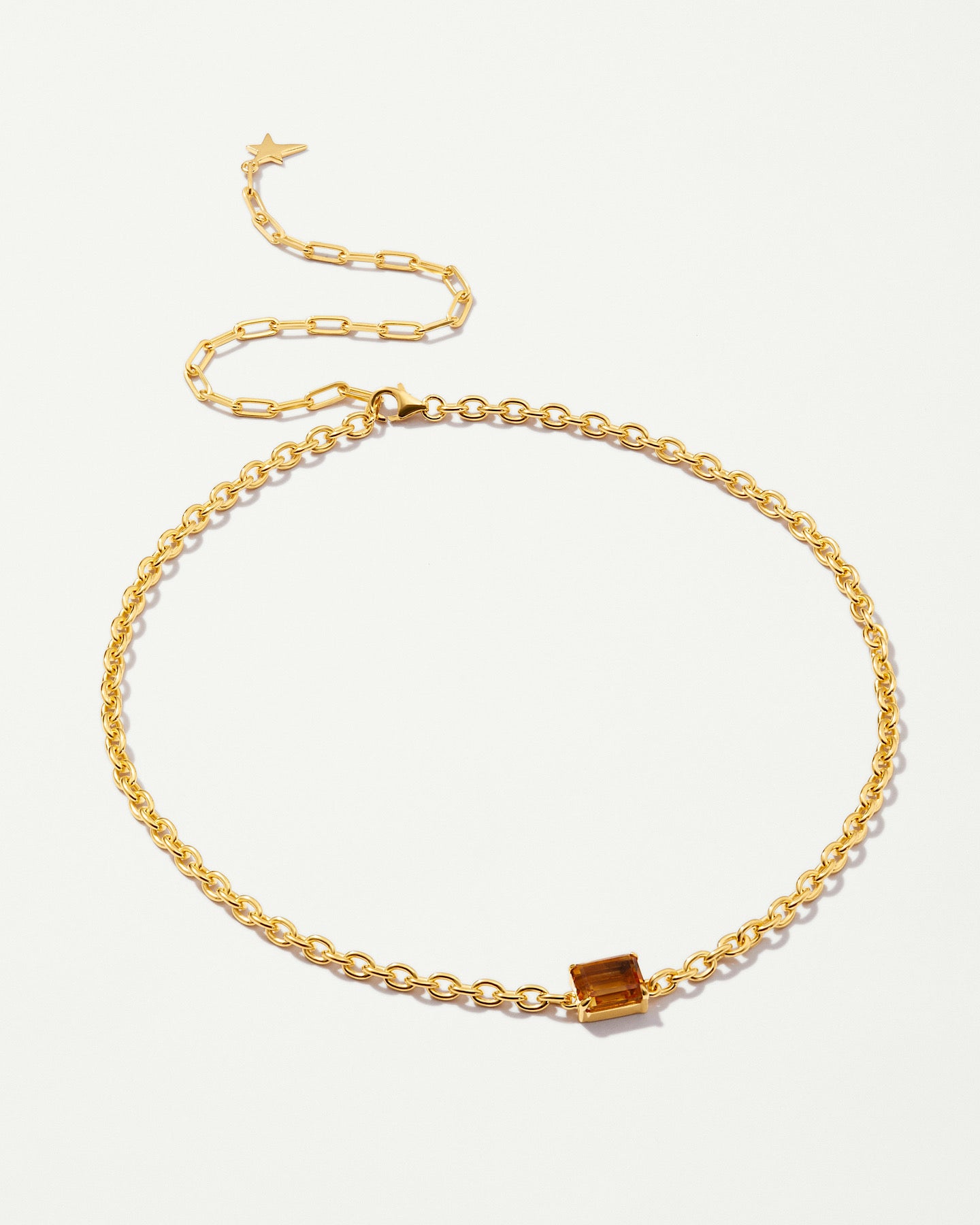 CANDY 18K Gold Plated Choker with CItrine