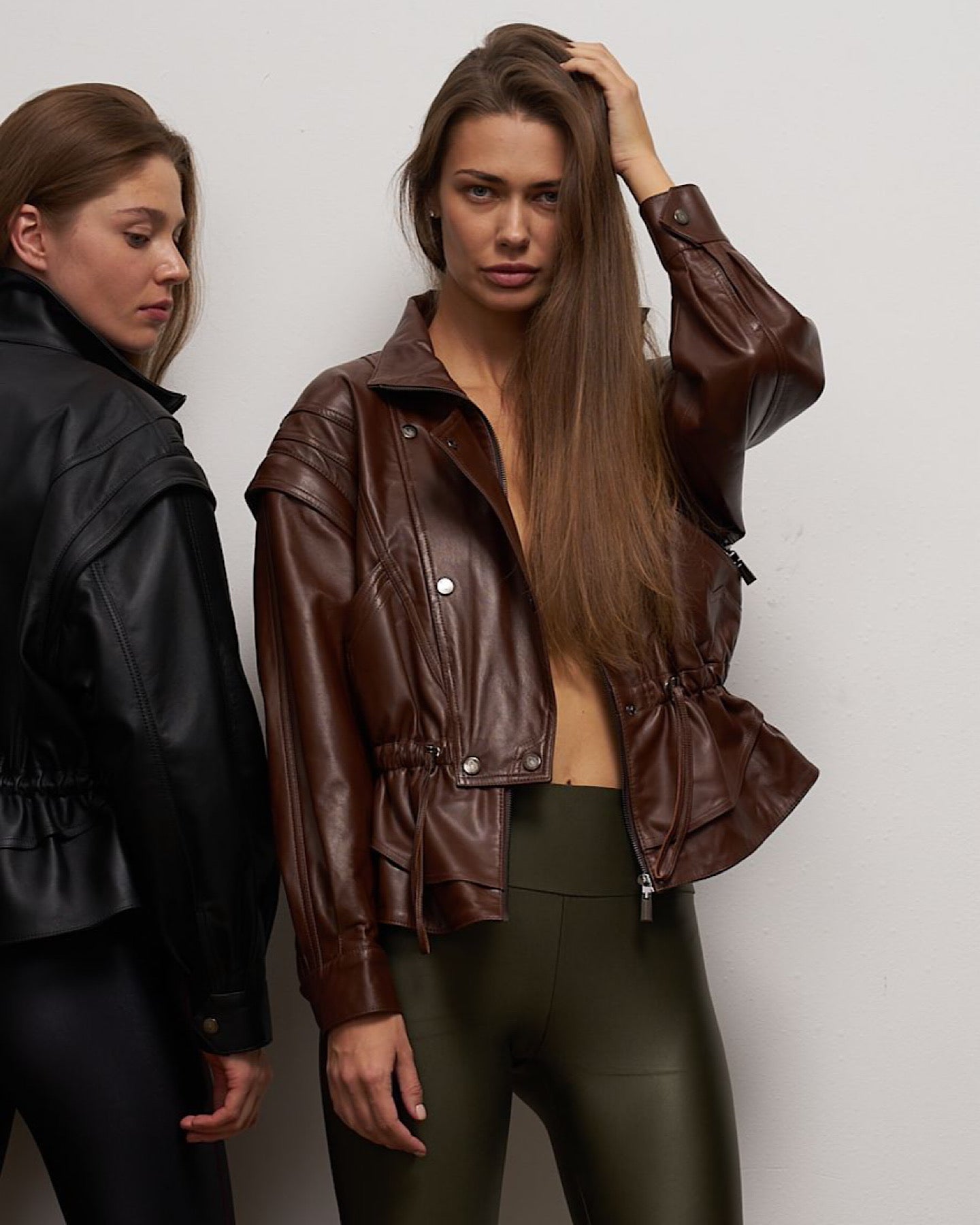 Insulated leather jacket