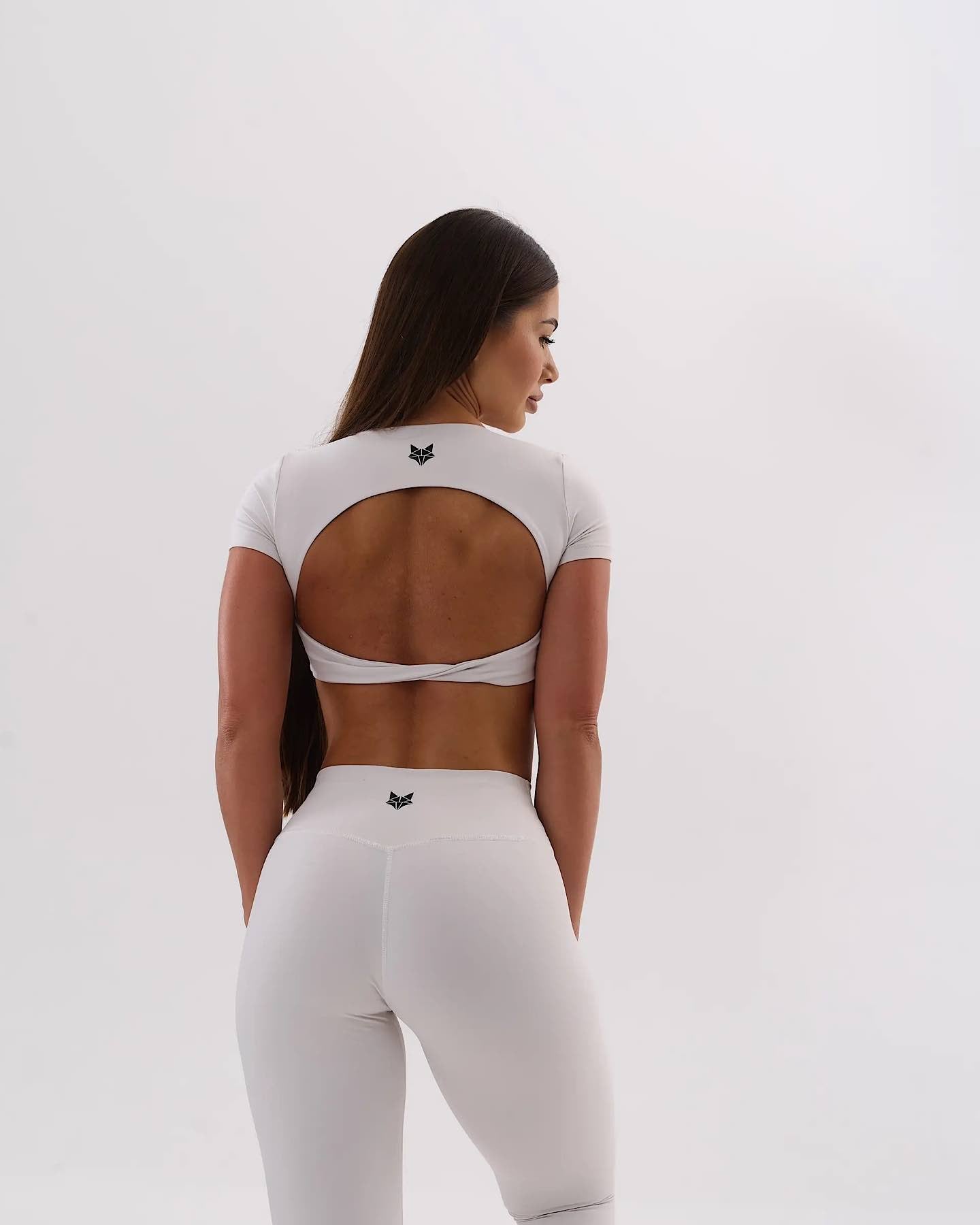 Umi open back top - white