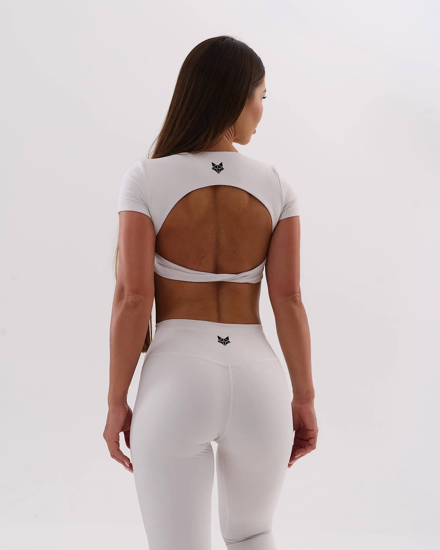 Umi open back top - white