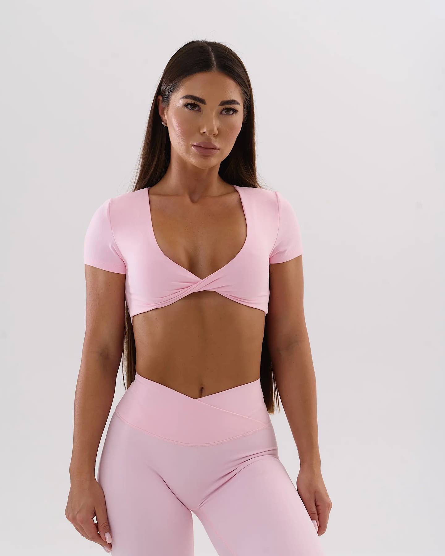 Umi open back top - rose