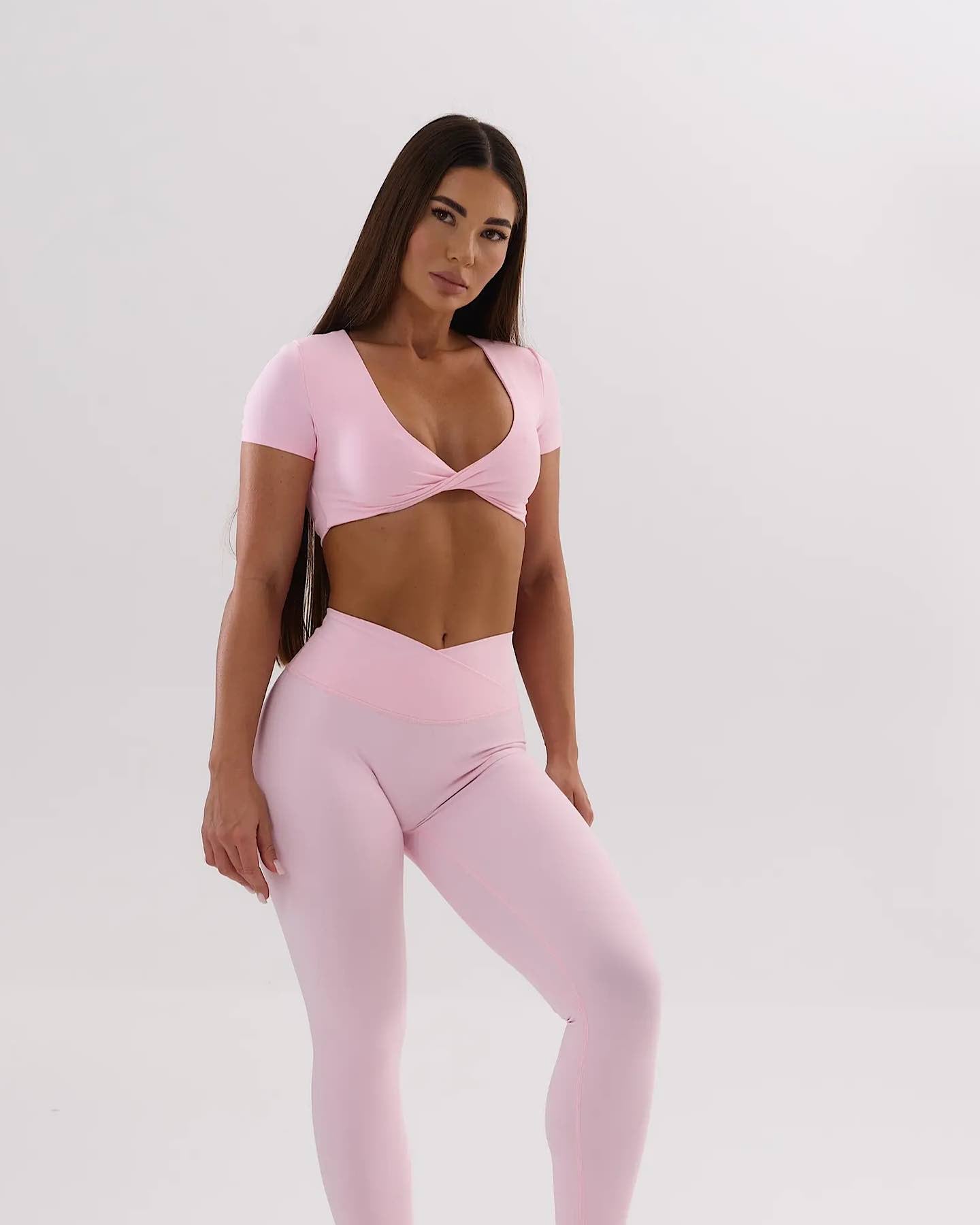 Umi open back top - rose