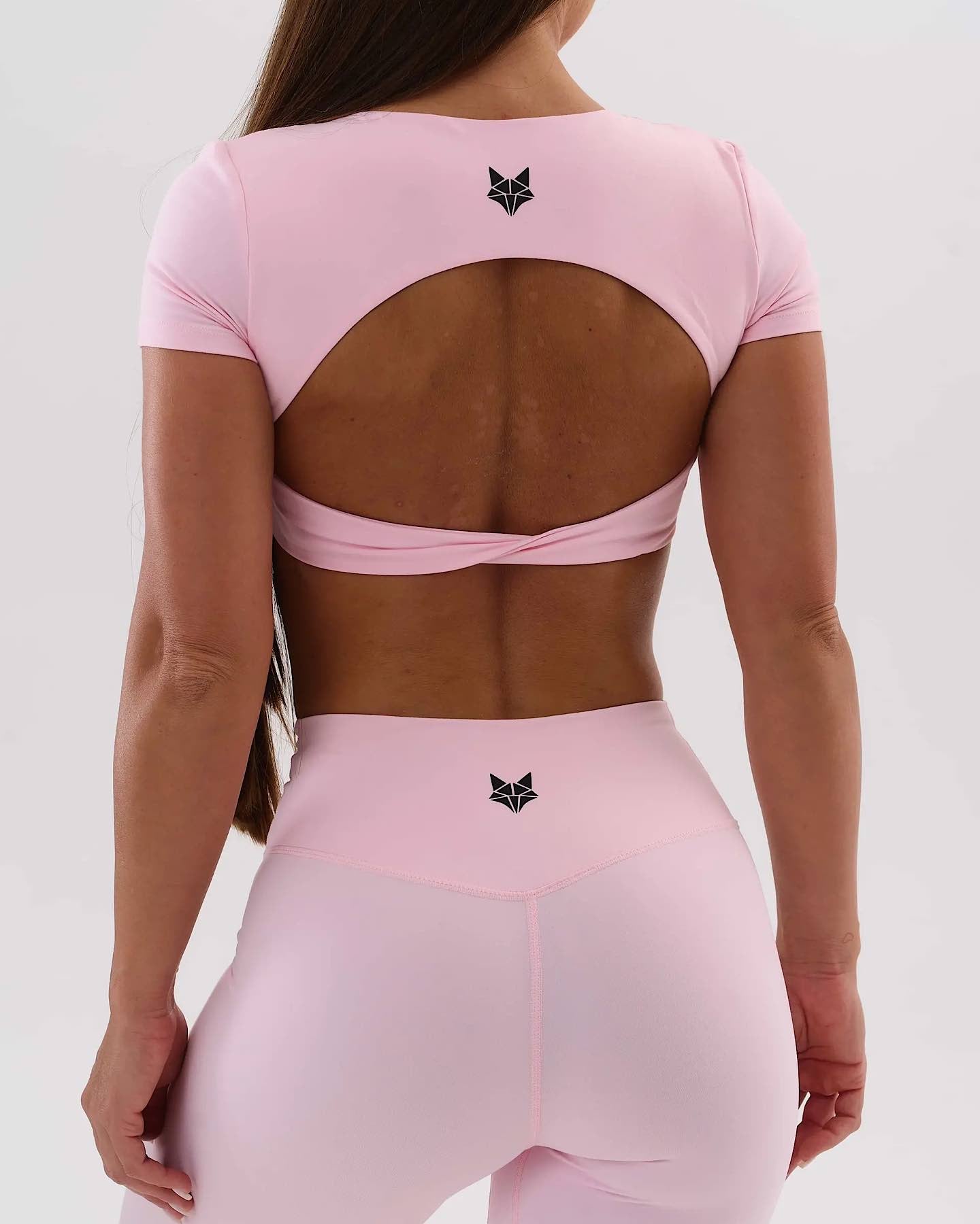 Umi open back top - rose