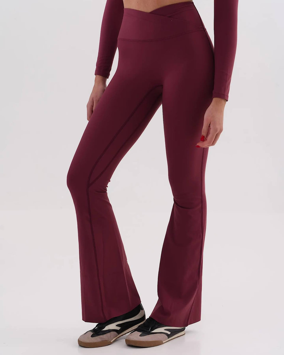 Umi sculpt flare leggings - merlot