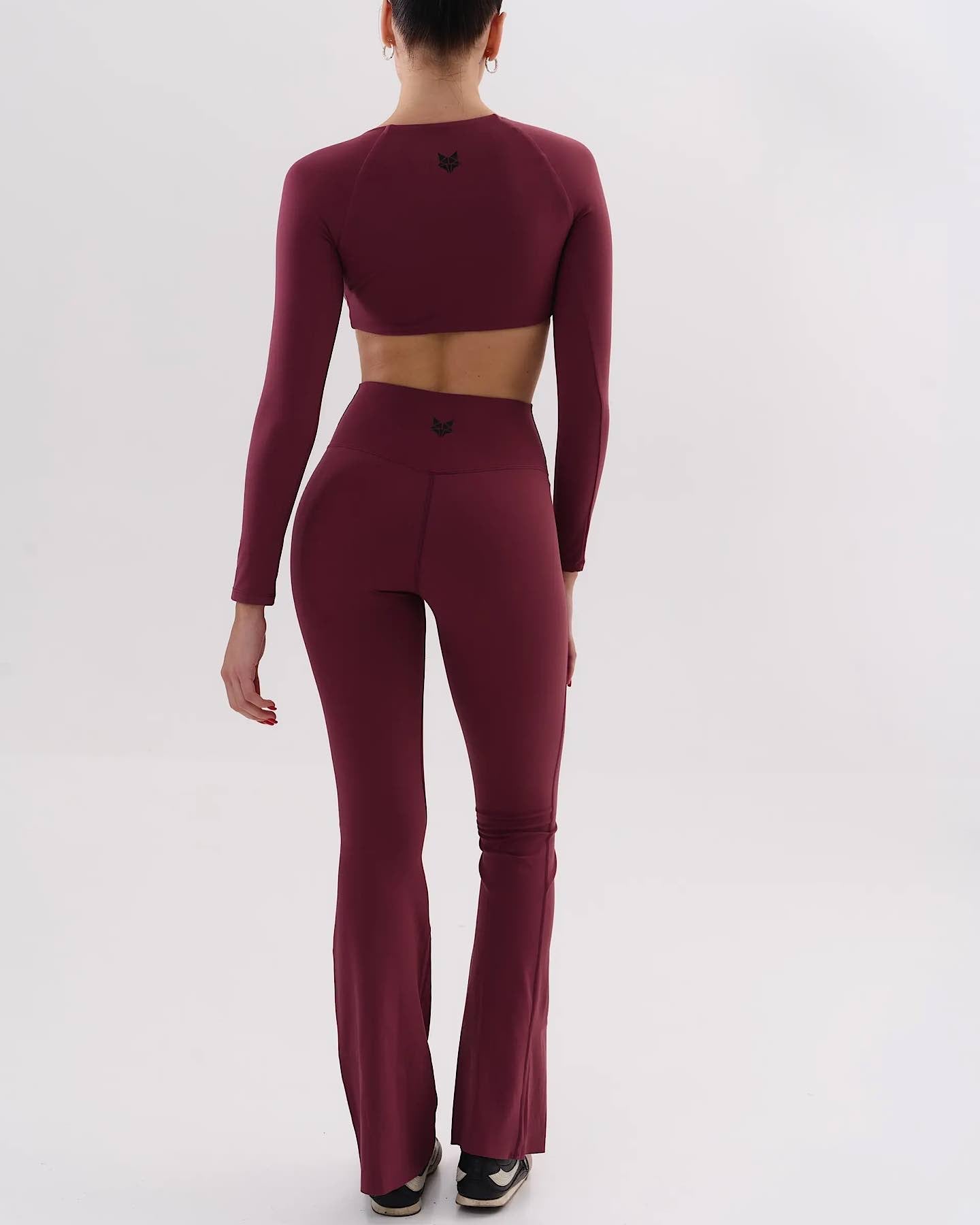 Umi sculpt flare leggings - merlot