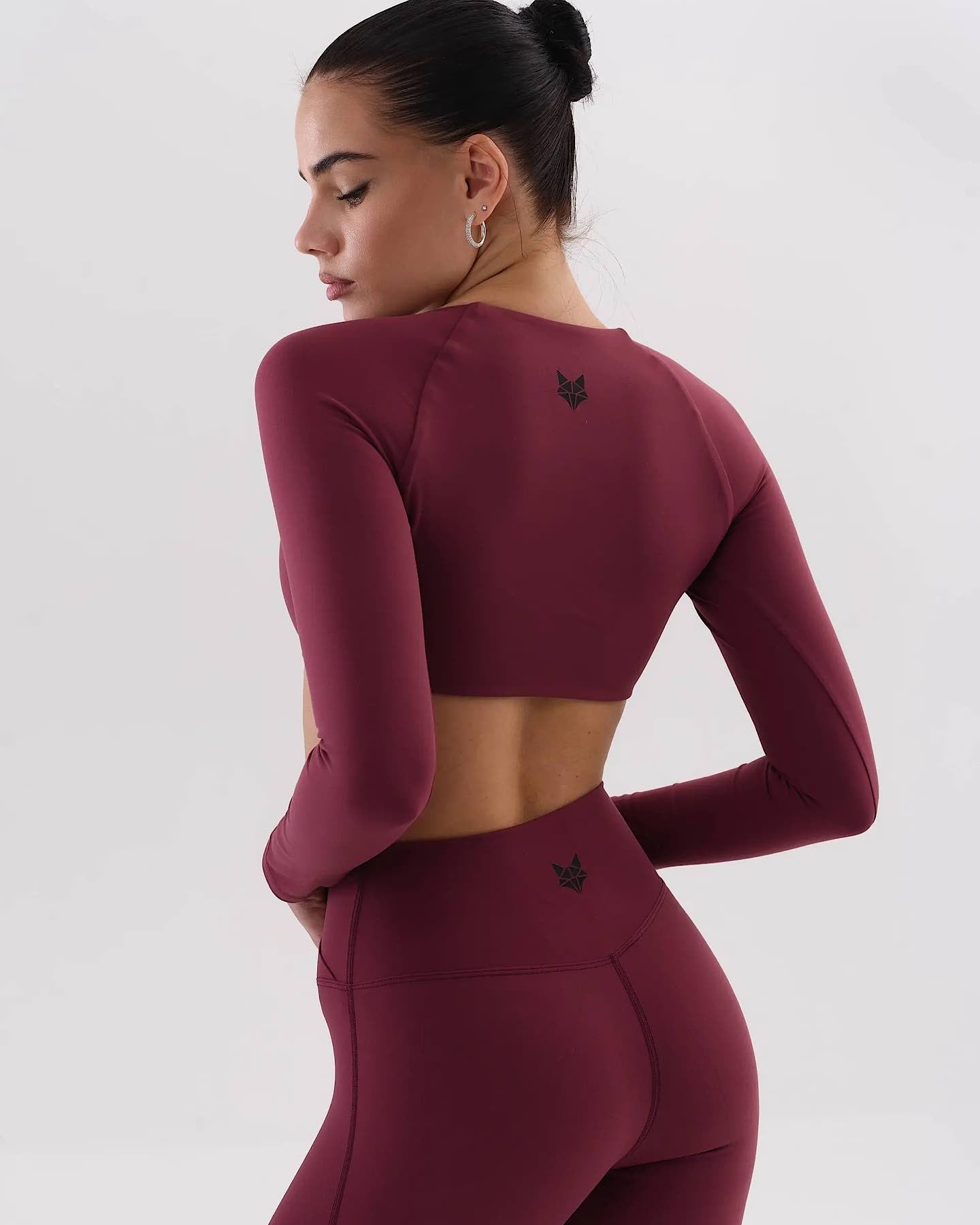 Umi sculpt flare leggings - merlot