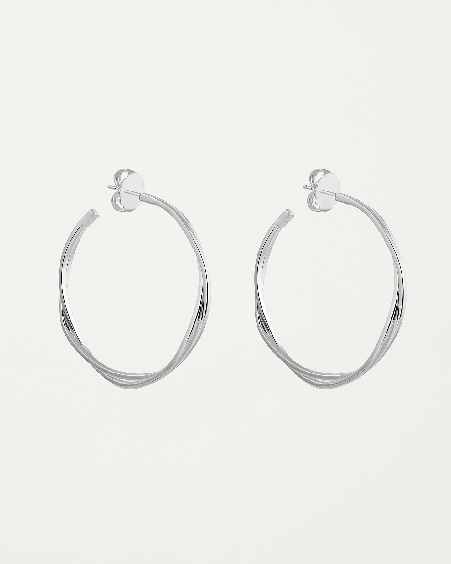 KIRA KIRA Silver Hoops