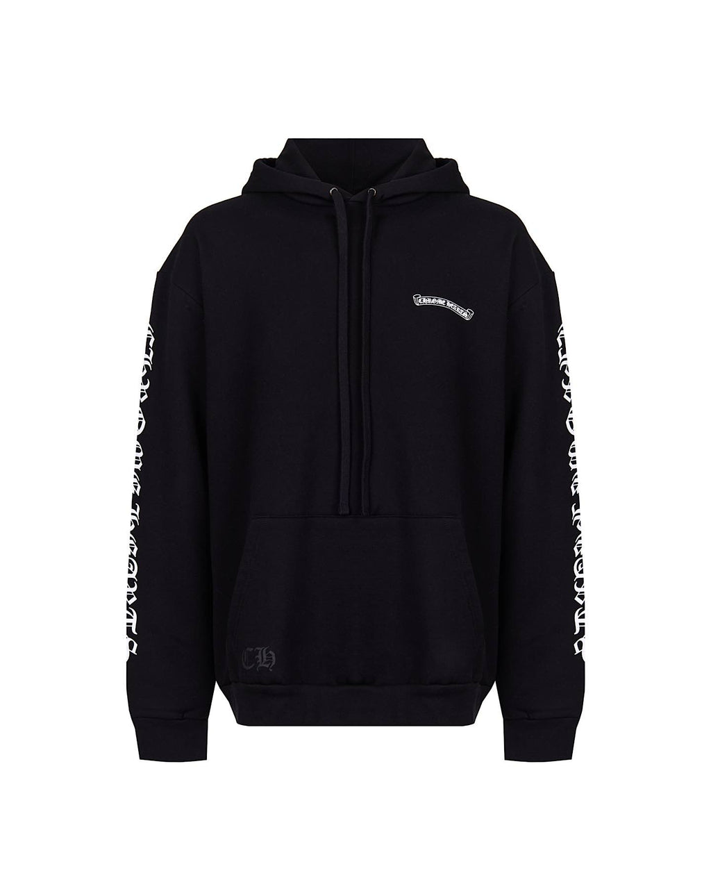 Chrome Hearts black hoodie crafted from premium heavyweight cotton with signature logo detailing and a relaxed fit.
