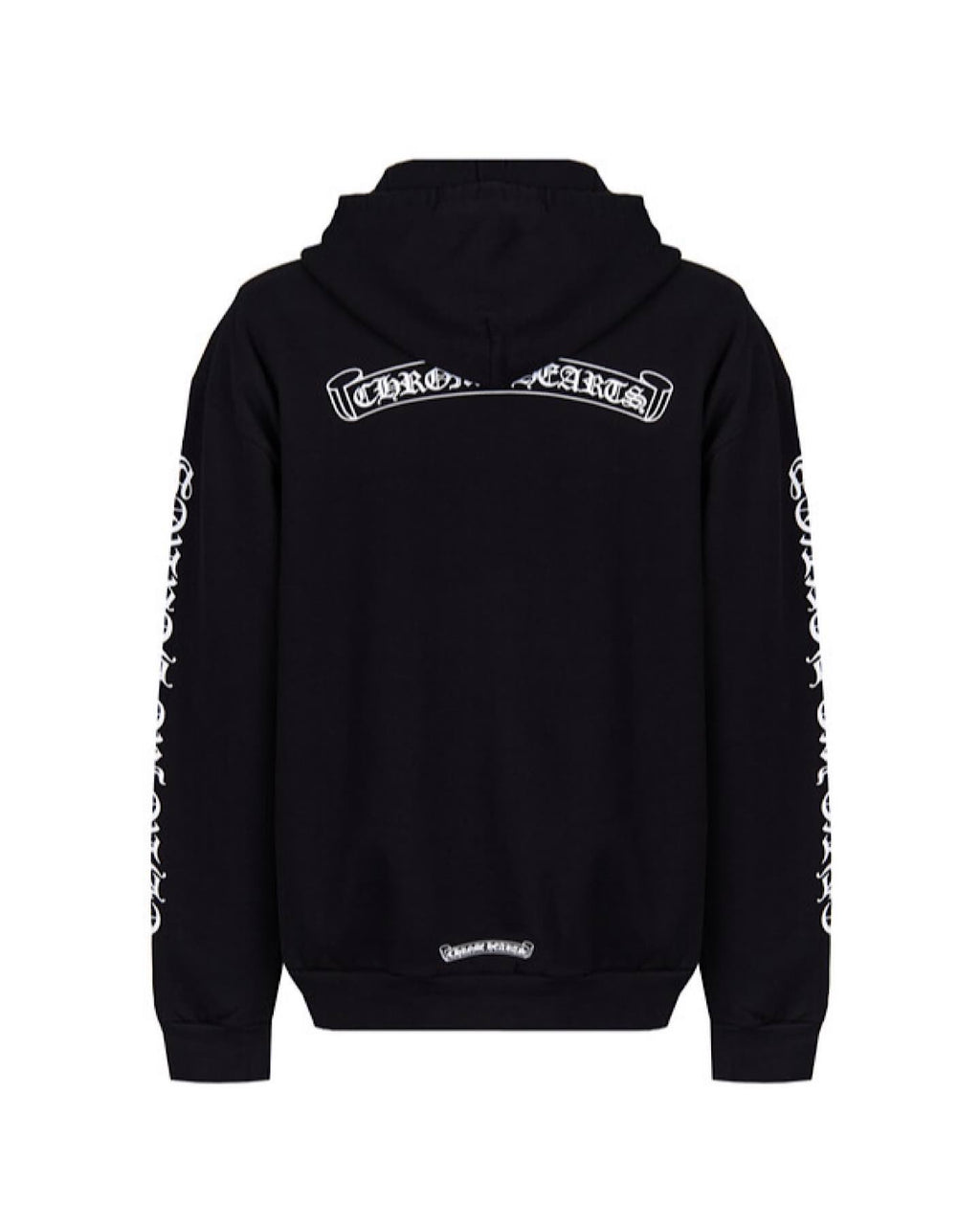 Chrome Hearts black hoodie crafted from premium heavyweight cotton with signature logo detailing and a relaxed fit.
