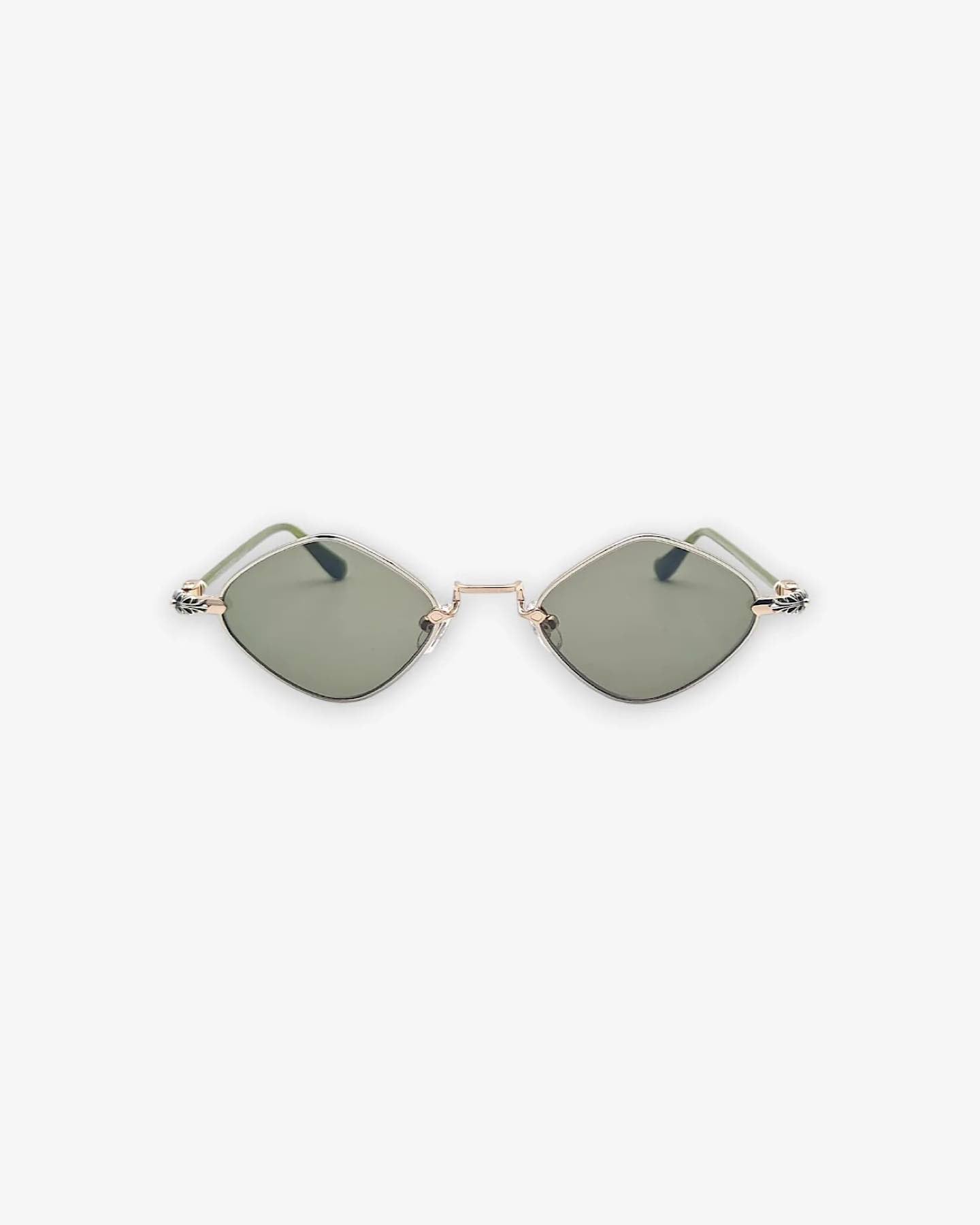 Chrome Hearts Diamond Dog Sunglasses Shiny Silver