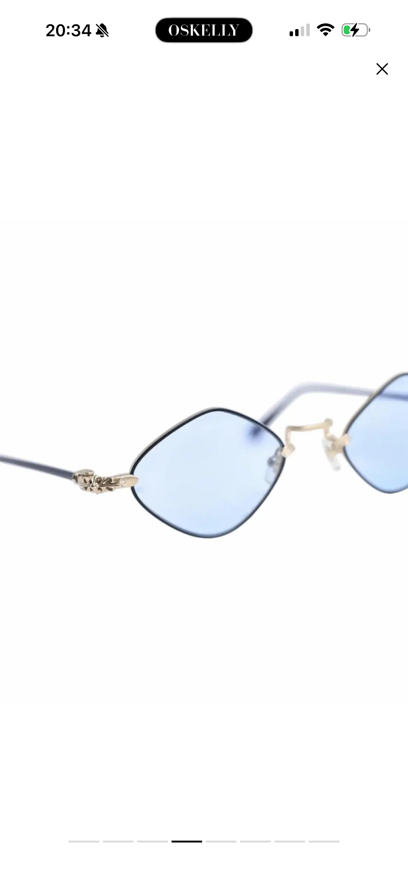 Chrome Hearts Sunglasses Dimond dog blue